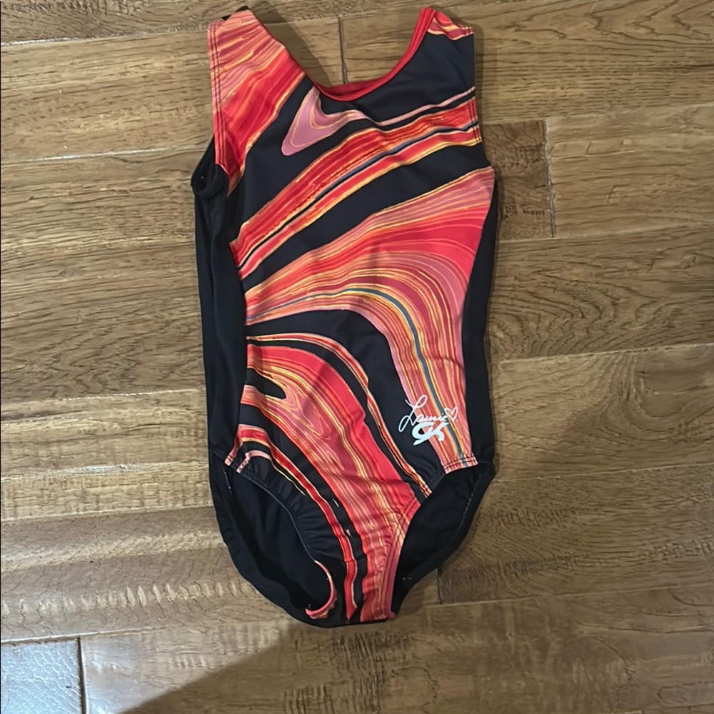 Kids One Piece Swimsuit - Red and Black